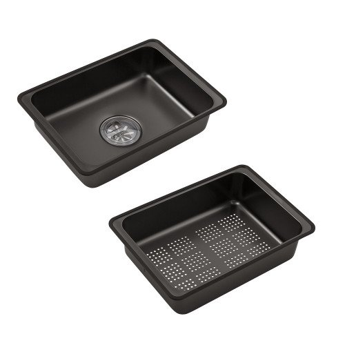 Кухонная мойка Kroner KRP Schwarze - SET7545HM PVD