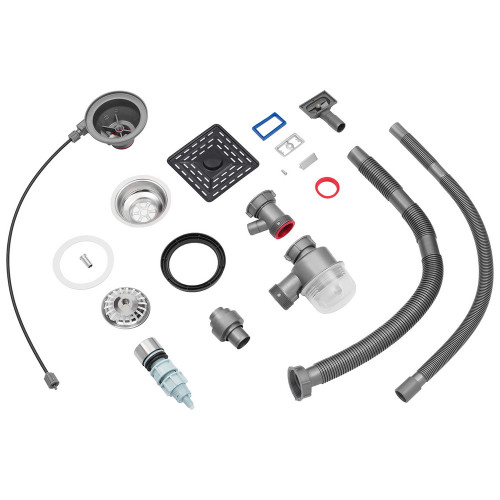 Кухонная мойка Kroner KRP Schwarze - SET7545HM PVD