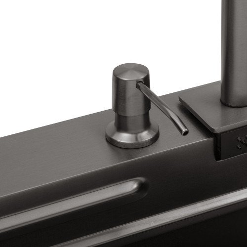Кухонная мойка Kroner KRP Schwarze - SET7545HM PVD