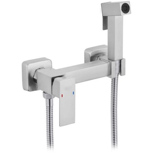 Смеситель для биде Kroner KRP Edelstahl Kubus - ESG052 с гигиеническим душем