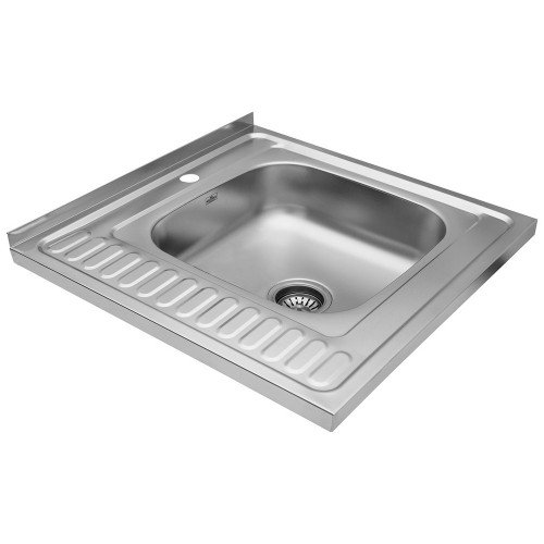 Кухонная мойка накладная Kroner KRP Satin - 6060R (0,6 мм)