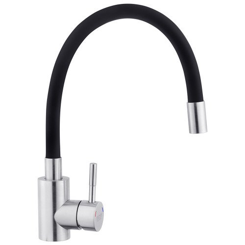 Змішувач для кухні з гнучким виливом Kroner KRP Edelstahl Klassisch - ESG035BLK