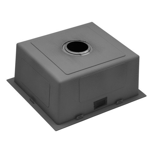 Комплект мойка для кухни интегрированная Kroner KRP PVD Schwarze - 4843HM с корзиной для сушки и дозатором