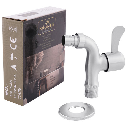 Кран для полива Kroner KRP Edelstahl Klassisch - ESG099 1/2'' УР
