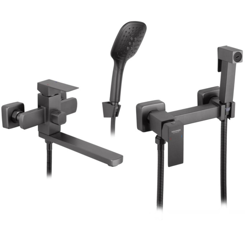 Набір 2в1 Kroner KRP Edelstahl Kubus - PVD070 + Kroner KRP Edelstahl Kubus - PVD052